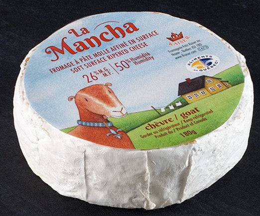 Fromage de chèvre affiné en surface à pâte molle 26% MG par La Mancha 180g