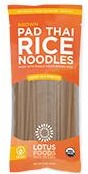 Brown Pad Thai Organic Rice Noodles by Lotus Foods