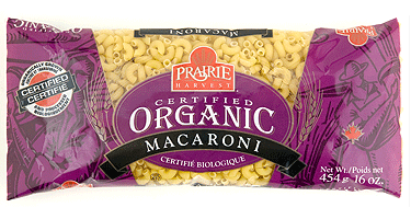 Macaroni de semoule de blé dur biologique par Prairie Harvest 454g