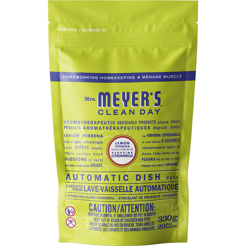 Lemon Verbena Automatic Dish Pacs by Mrs. Meyer's, 20 pacs