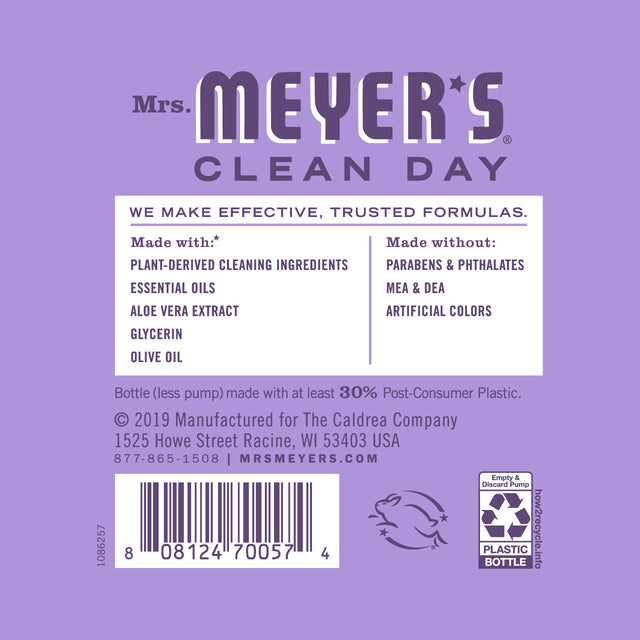 Savon pour les mains lilas de Mrs. Meyer&#39;s 370 ml
