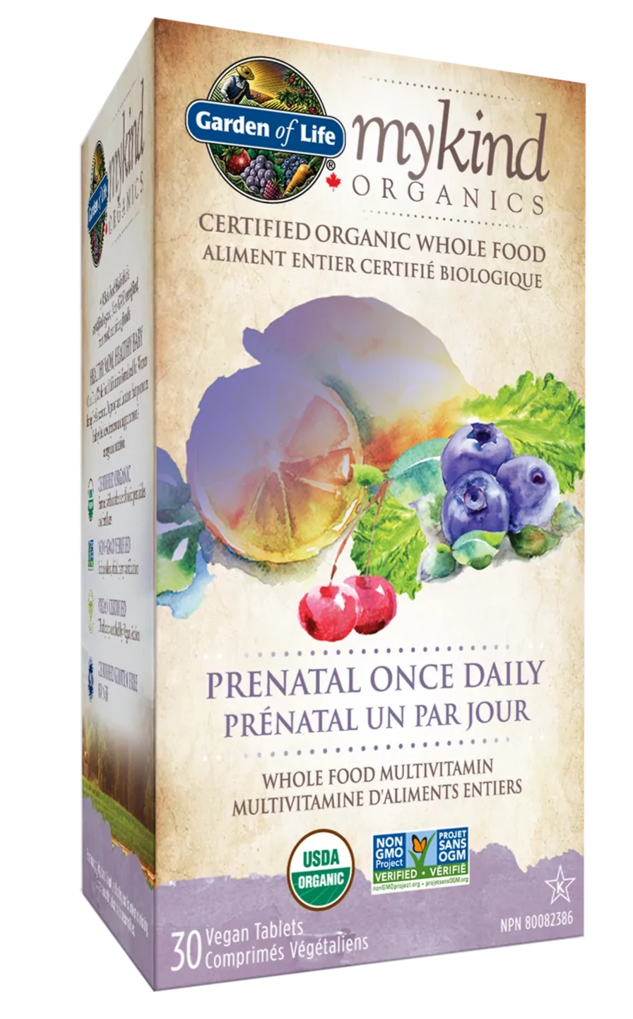 MyKind Organic Prenatal Daily Multivitamin par Garden of Life, 30 capsules