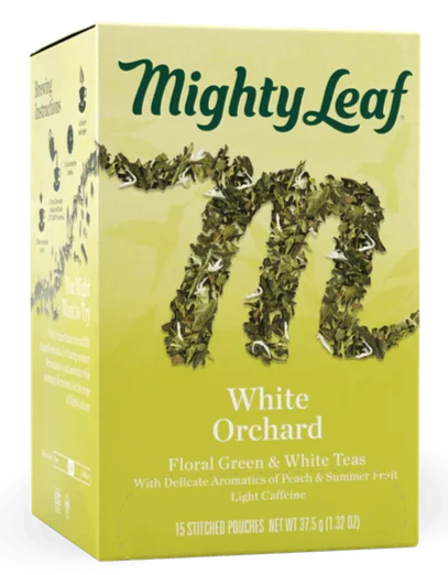 Thé blanc du verger par Mighty Leaf, 37,5 g