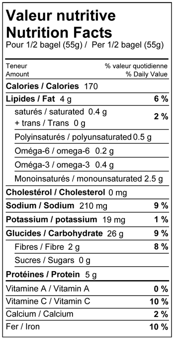 Bagels à l&#39;épeautre par Inewa, 660 g Livrés les vendredis frais (sinon livrés congelés)
