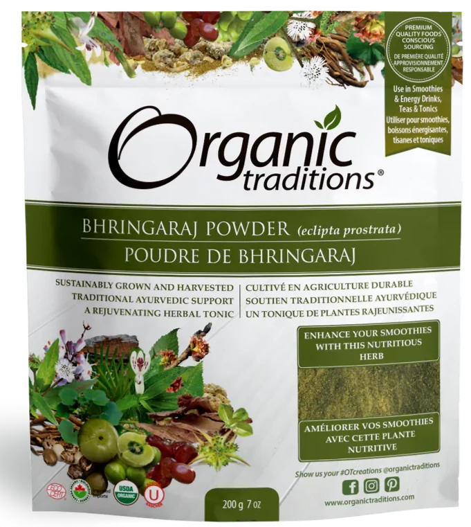 Poudre de Bhringaraj bio par Organic Traditions, 200 g