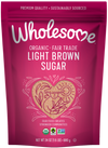 Organic Fair Trade Light Brown Sugar by Wholesome 680g