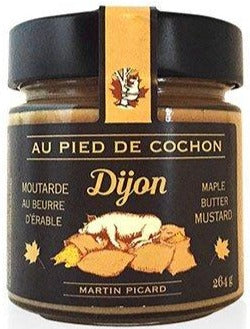 Moutarde de Dijon au beurre d'érable par Au Pied de Cochon et Martin Picard 264g