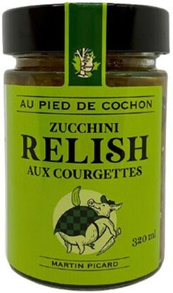 Relish de courgettes par Au Pied de Cochon et Martin Picard 320ml