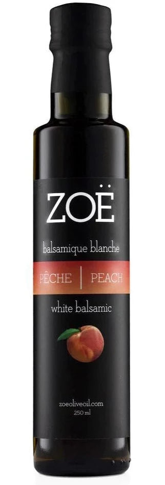 Vinaigre Balsamique Blanc Infusé à la Pêche Infusé par Zoë 250ml