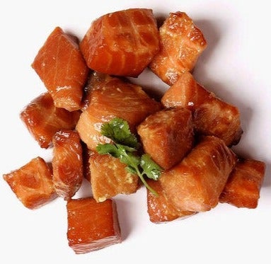 Steak Spiced Smoked Salmon Nuggets 200g by Fumoirs Gosselin (Frozen)
