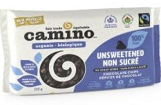 Unsweetened Organic Chocolate Chips by Camino 225g