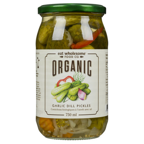 Organic Dill Pickles by Eat Wholesome, 750 ml