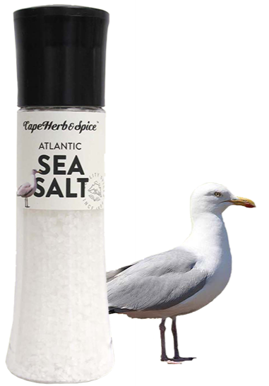 Tall Atlantic Sea Salt Grinder by Cape Herb & Spice 360g