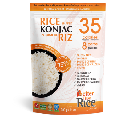 Mieux que le riz konjac en forme de riz bio 17 calories 385 g