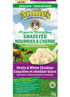 Coquilles nourries à l&#39;herbe et cheddar blanc bio par Annie&#39;s Homegrown 170g
