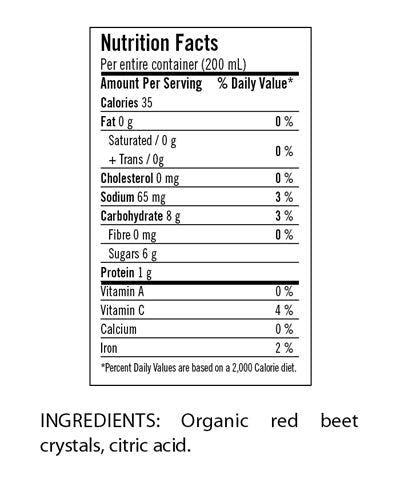 Cristaux de betterave rouge par Salus, 200g