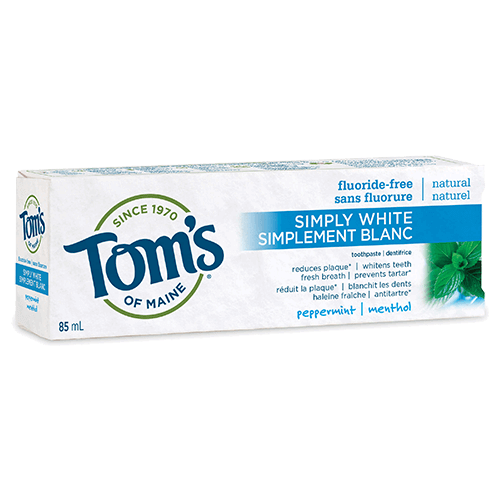 Dentifrice à la menthe poivrée Simply White de Tom's of Maine 85 ml 