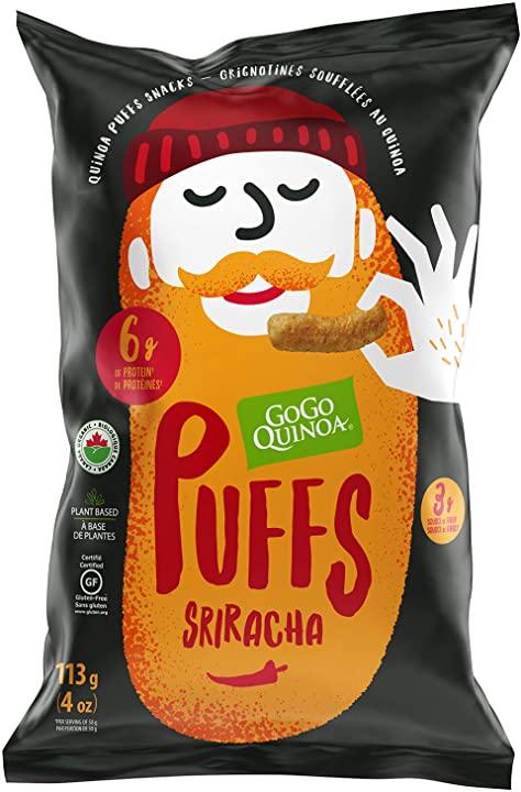 Sriracha Quinoa Puffs by GoGo Quinoa, 113g