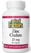 Zinc Chelate by Natural Factors, 90 caps 25 mg