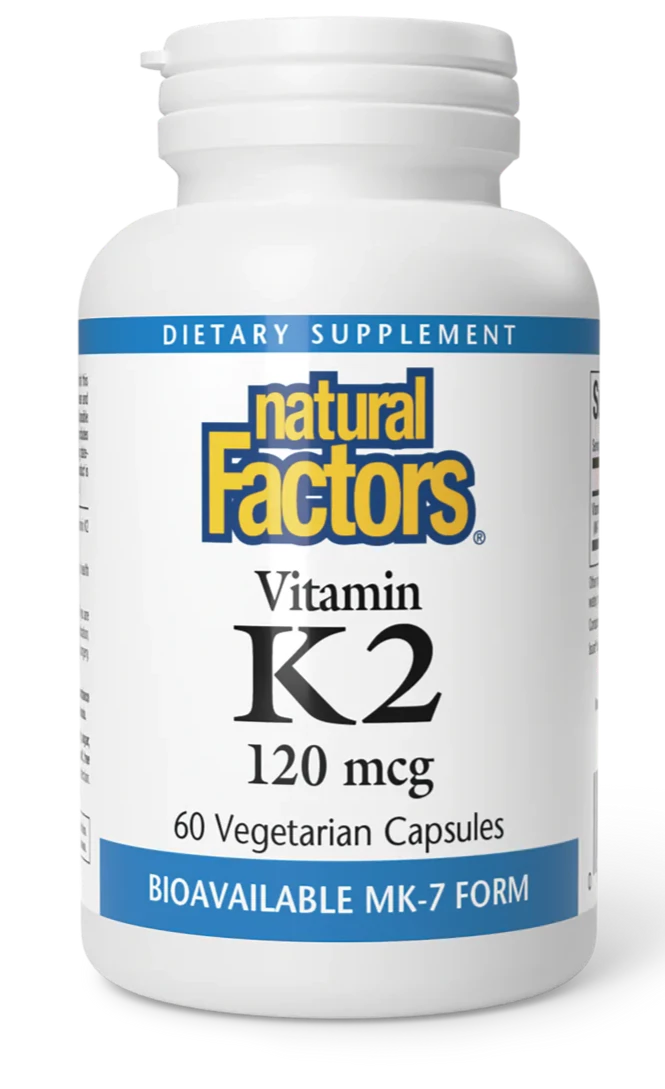 Vitamine K2 de Natural Factors, 60 gélules