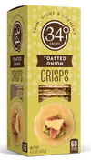 Toasted Onion Crisps by 34 Degrees, 127g