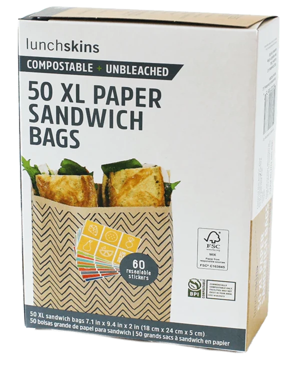 Lunchskins 50 grands sacs un sandwich