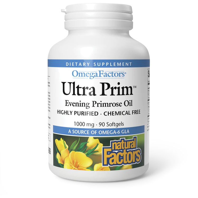 Huile d'onagre Ultra Prim™ de Natural Factors, 90 capsules
